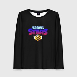 Лонгслив женский Brawl stars neon logo, цвет: 3D-принт