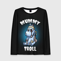 Лонгслив женский Mummy troll, цвет: 3D-принт