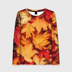 Женский лонгслив Осенние кленовые листья