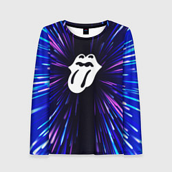 Лонгслив женский Rolling Stones neon energy, цвет: 3D-принт