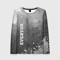 Женский лонгслив Everton - grey gradient вертикально