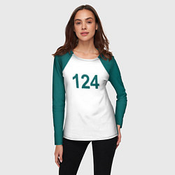 Лонгслив женский Игра в кальмара 124, цвет: 3D-принт — фото 2