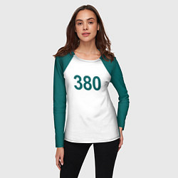 Лонгслив женский Игра в кальмара 380, цвет: 3D-принт — фото 2