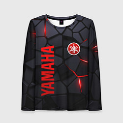 Лонгслив женский Yamaha - плиты с эффектом свечения, цвет: 3D-принт
