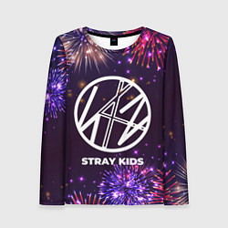 Лонгслив женский Праздничный Stray Kids, цвет: 3D-принт