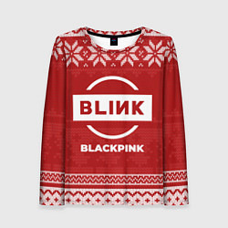 Лонгслив женский Новогодний Blackpink, цвет: 3D-принт