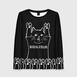 Лонгслив женский Burzum: cat rock, цвет: 3D-принт