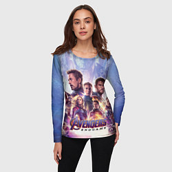 Лонгслив женский Мстители пережившие щелчок Таноса, цвет: 3D-принт — фото 2