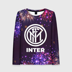 Лонгслив женский Праздничный Inter, цвет: 3D-принт