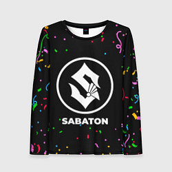Лонгслив женский Sabaton конфети, цвет: 3D-принт