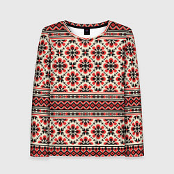 Женский лонгслив Славянская обережная вышивка