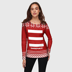 Лонгслив женский Новогодний OneRepublic, цвет: 3D-принт — фото 2