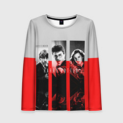 Лонгслив женский Гарри Поттер и его друзья, цвет: 3D-принт