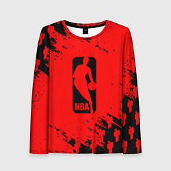 Женский лонгслив NBA краски баскетбол