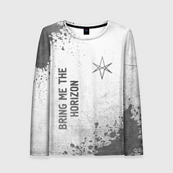 Лонгслив женский Bring Me the Horizon - white gradient вертикально, цвет: 3D-принт