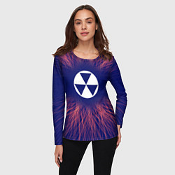Лонгслив женский Fallout red energy, цвет: 3D-принт — фото 2