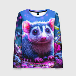 Лонгслив женский Малыш опоссум, цвет: 3D-принт
