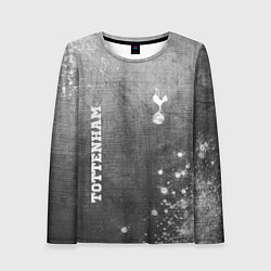 Лонгслив женский Tottenham - grey gradient вертикально, цвет: 3D-принт