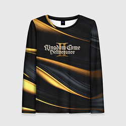 Лонгслив женский Kingdom Come Deliverance 2 black and gold, цвет: 3D-принт