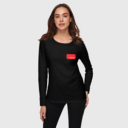 Лонгслив женский Punk dragonfly with paint strokes, цвет: 3D-принт — фото 2