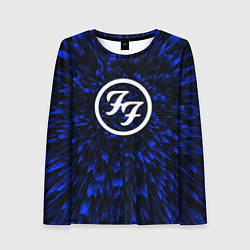 Лонгслив женский Foo Fighters blue energy, цвет: 3D-принт