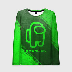Лонгслив женский Among Us - green gradient, цвет: 3D-принт