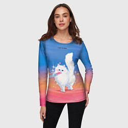 Лонгслив женский Я на грани, цвет: 3D-принт — фото 2