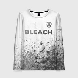 Женский лонгслив Bleach - white gradient посередине