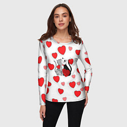 Лонгслив женский Атмосфера любви, цвет: 3D-принт — фото 2