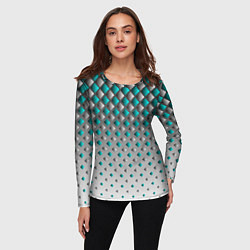 Лонгслив женский Фигурный каскад, цвет: 3D-принт — фото 2