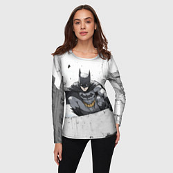 Лонгслив женский Бэтмен наблюдает сверху, цвет: 3D-принт — фото 2