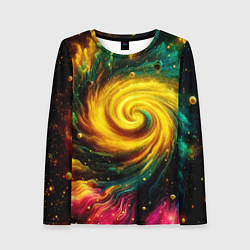 Лонгслив женский Neon space - ai art fantasy, цвет: 3D-принт