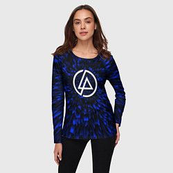 Лонгслив женский Linkin Park blue energy, цвет: 3D-принт — фото 2