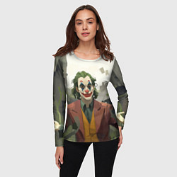 Лонгслив женский Довольный Джокер, цвет: 3D-принт — фото 2