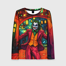 Лонгслив женский Праздничный Джокер, цвет: 3D-принт