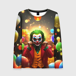 Лонгслив женский Джокер в шариках, цвет: 3D-принт