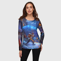 Лонгслив женский Мегавольт, цвет: 3D-принт — фото 2