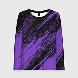Женский лонгслив The color is purple and black