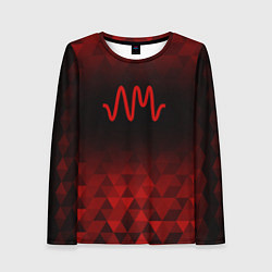 Лонгслив женский Arctic Monkeys red poly, цвет: 3D-принт