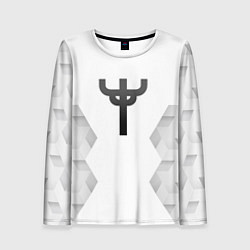 Лонгслив женский Judas Priest white poly, цвет: 3D-принт
