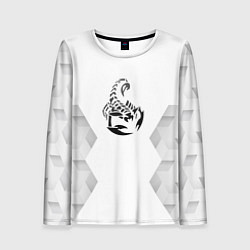 Лонгслив женский Scorpions white poly, цвет: 3D-принт