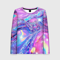 Женский лонгслив Розовые блестки
