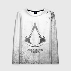 Лонгслив женский Assassins Creed - white gradient, цвет: 3D-принт