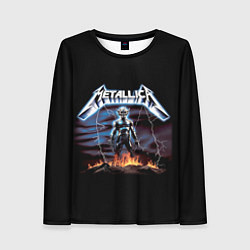 Женский лонгслив Metallica - neon fantasy