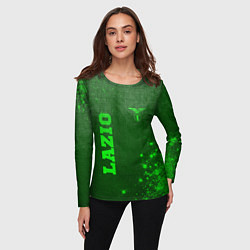 Лонгслив женский Lazio - green gradient вертикально, цвет: 3D-принт — фото 2