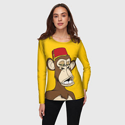 Лонгслив женский NFT ape monkey, цвет: 3D-принт — фото 2