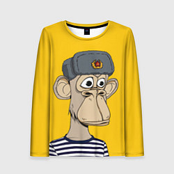 Лонгслив женский NFT ape turtleneck, цвет: 3D-принт