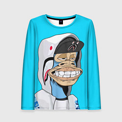 Лонгслив женский NFT ape in the hood, цвет: 3D-принт
