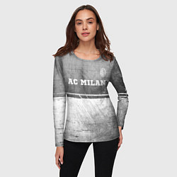 Лонгслив женский AC Milan - grey gradient посередине, цвет: 3D-принт — фото 2