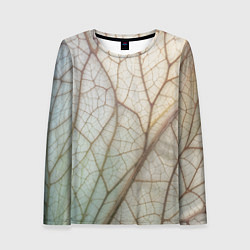 Женский лонгслив Прожилки листика